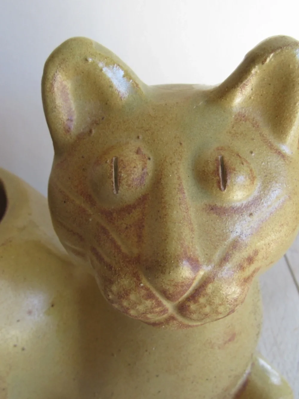 Vintage Stoneware Cat/Kitten Planter MCM 1960's - Picture 3 of 8